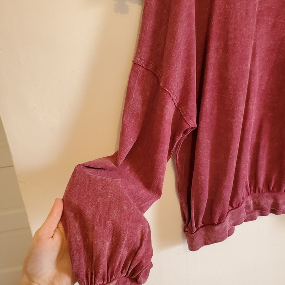 FREE PEOPLE Burnout Oversized Long Sleeve Sweater - Picture 4 of 8